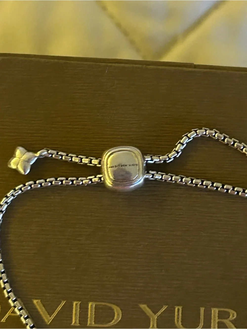 Petite Two-Tone Knot Bracelet — Silver & Gold - Picture 4 of 5